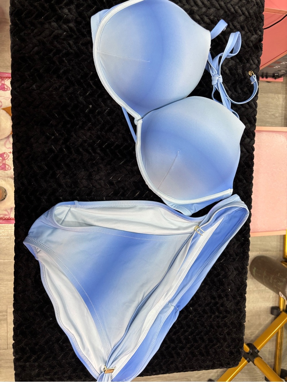 Victoria's Secret Light Blue Ombre Bikini Set